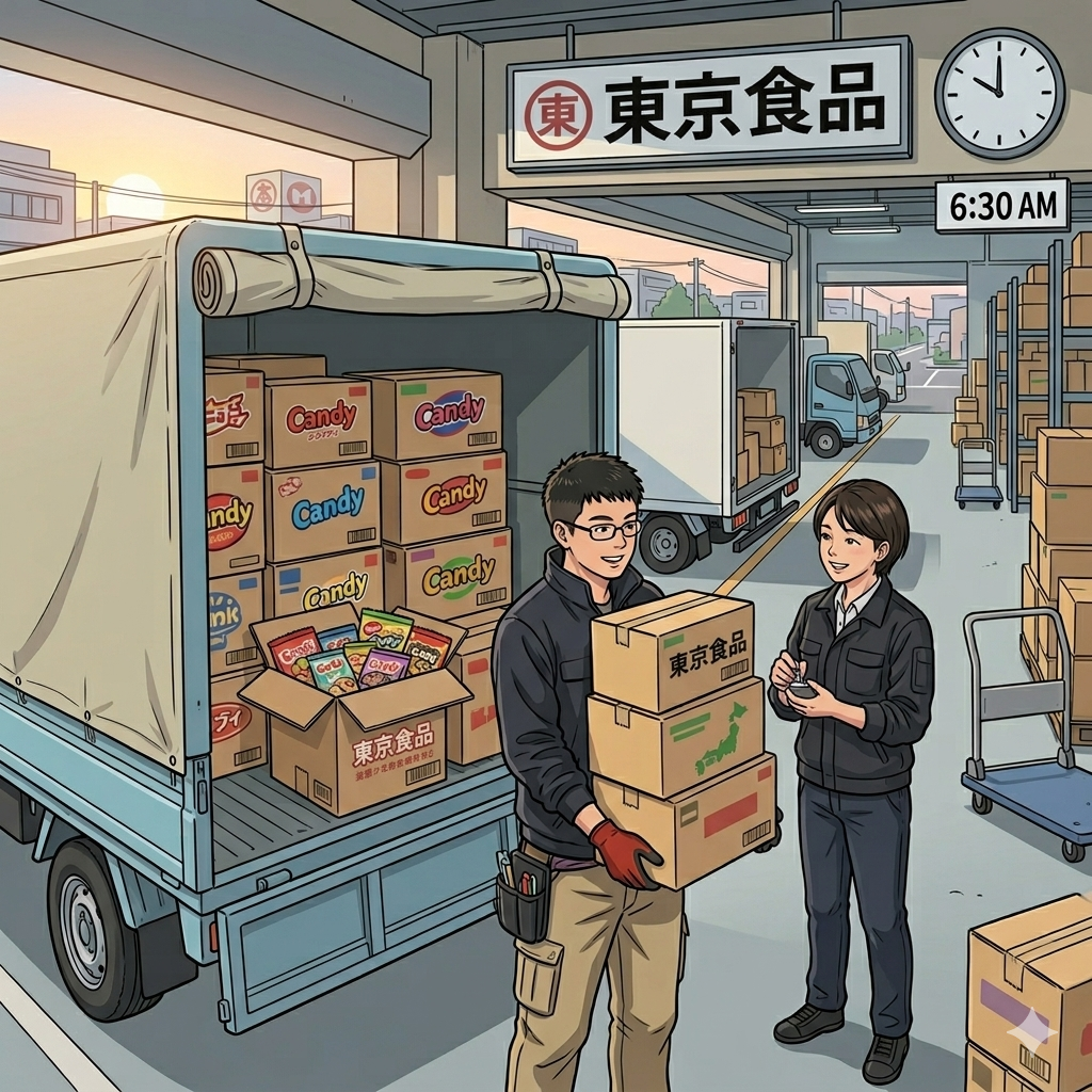 出荷と配送のイメージ