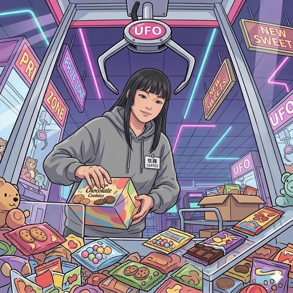 商品陳列のイメージイラスト